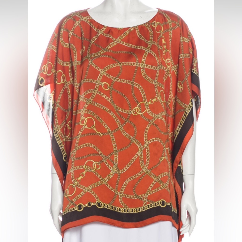 Michael Kors Printed Scoop Neck Tunic